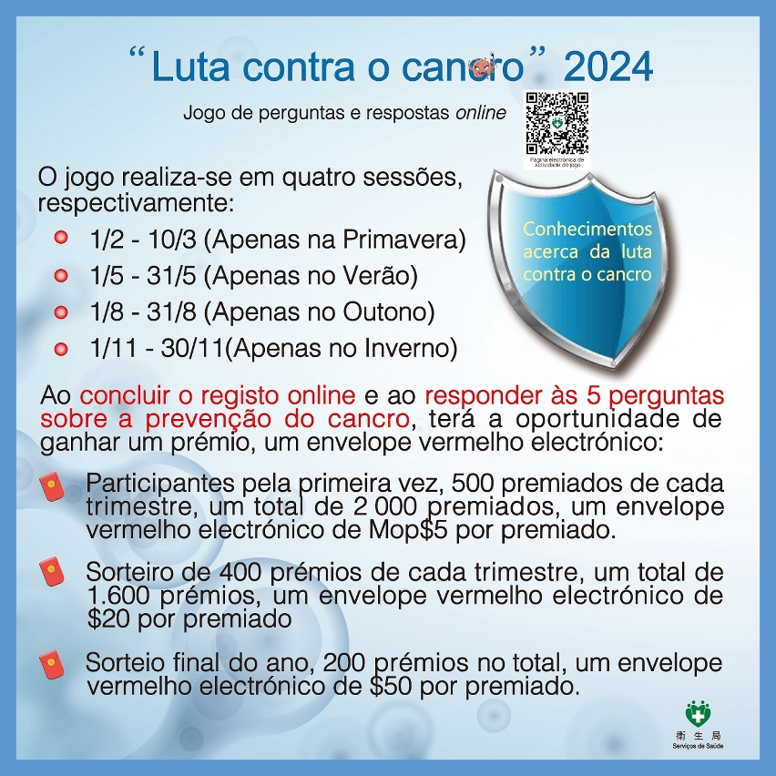 Jogo de perguntas e respostas online “Luta contra o cancro”