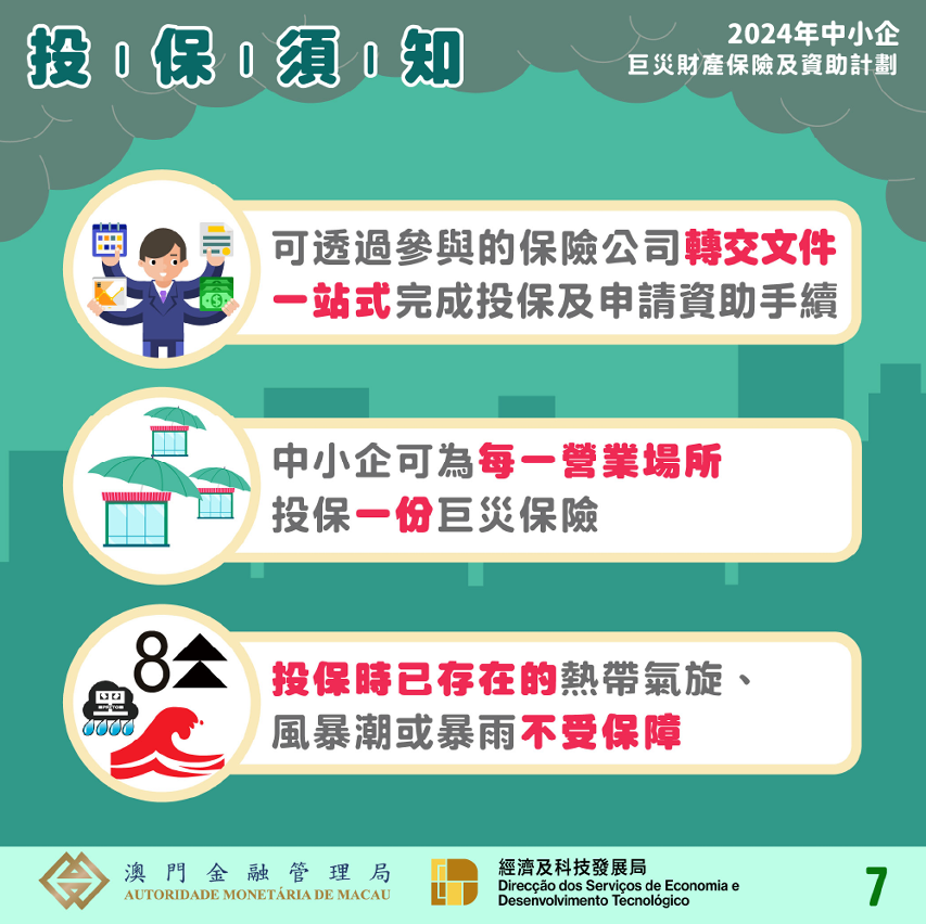 2024年中小企巨災財產保險及資助計劃