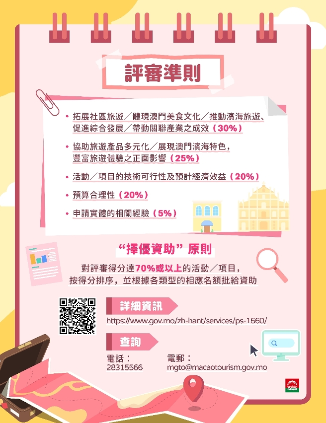 旅遊局2025年度三項資助計劃圖文包