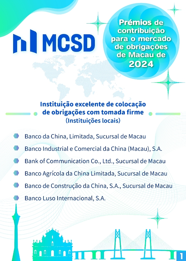 Lista dos Premiados do Mercado de Obrigações de Macau 2024