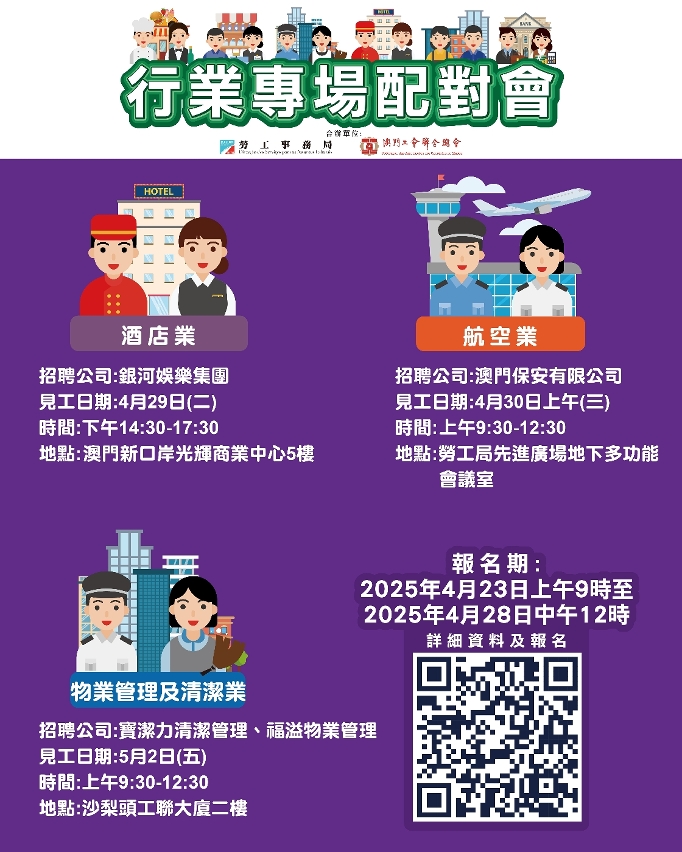 勞工局續辦3場配對會　提供245個職缺