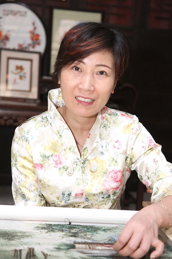 甌繡工藝家鄒繩珠