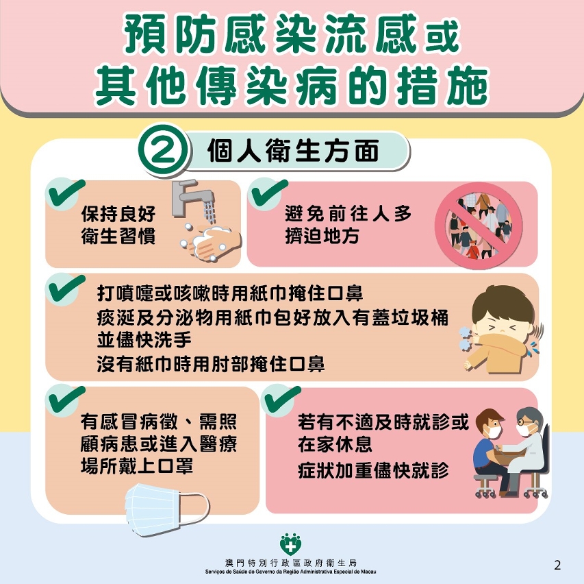 预防感染流感或其他传染病的措施