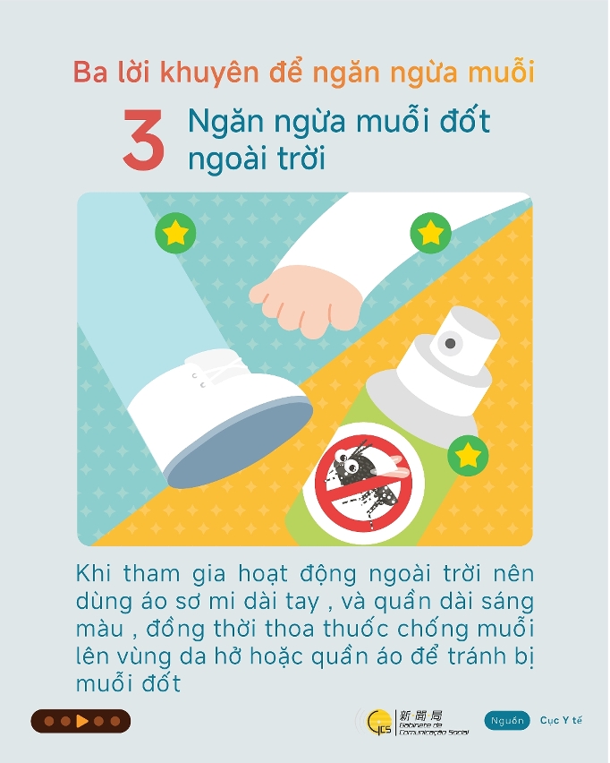 Prevent mosquito bites outdoors  ( Vietnamese)