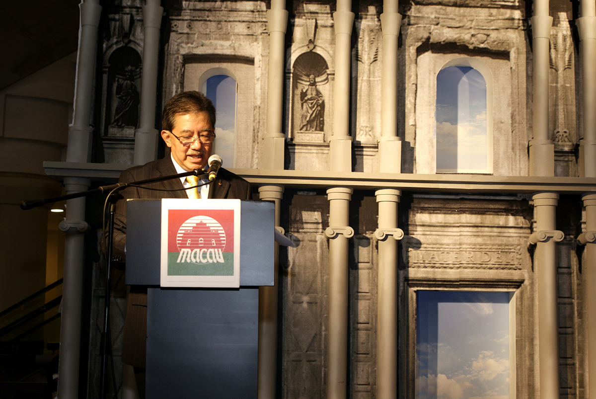 MGTO representative speaks at the opening of the promotion