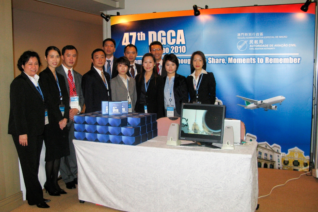 The Civil Aviation Authority of Macao SAR set up an exhibition booth at the conference venue to promote Macao’s tourism and aviation to the participants for hosting the 47th Conference of Directors-General of Civil Aviation, Asia and Pacific Regions.