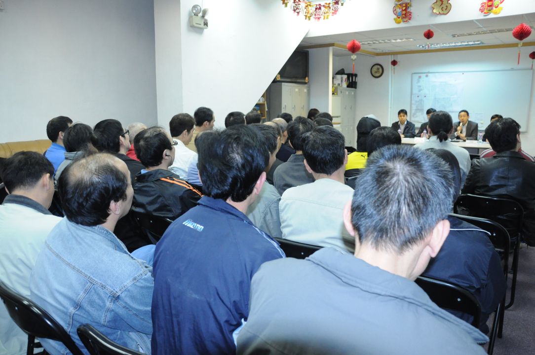 A DSPA organizou várias palestras para ouvir opiniões e solicitações dos funcionários efectivos da CSR.