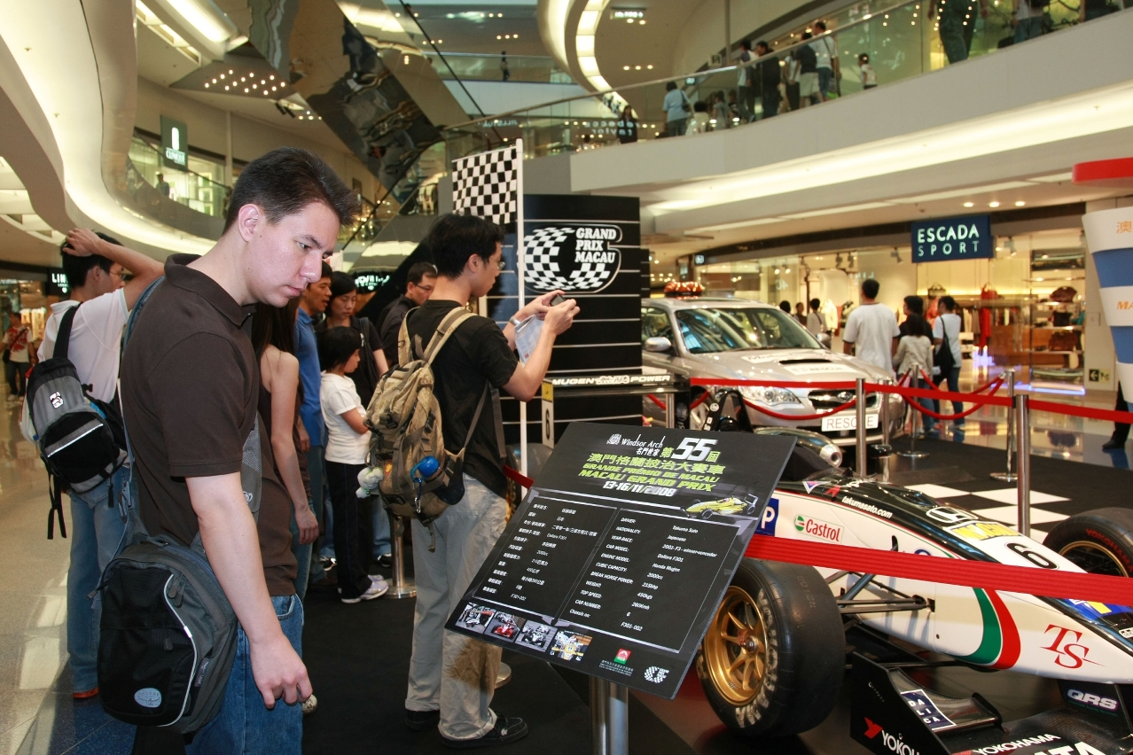 Grand Prix cars exhibition in Hong Kong roadshow