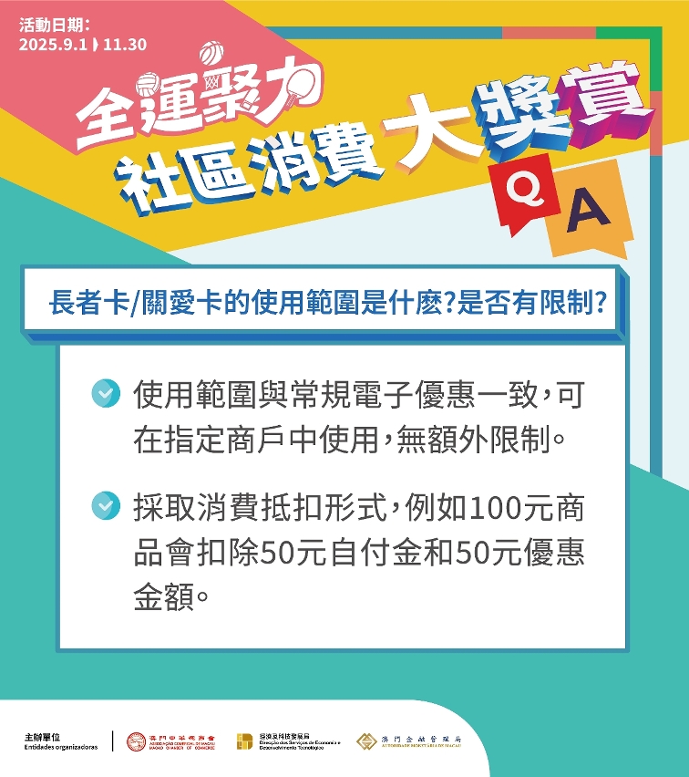 圖文包︰長者卡/關愛卡的使用範圍