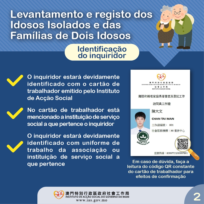 Levantamento e Registo dos Idosos Isolados e das Famílias de Dois Idosos