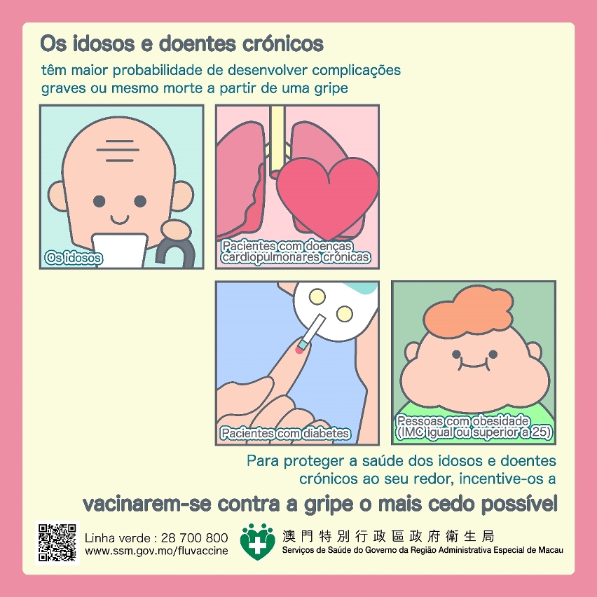 Vacinação antigripal para os idosos e doentes crónicos