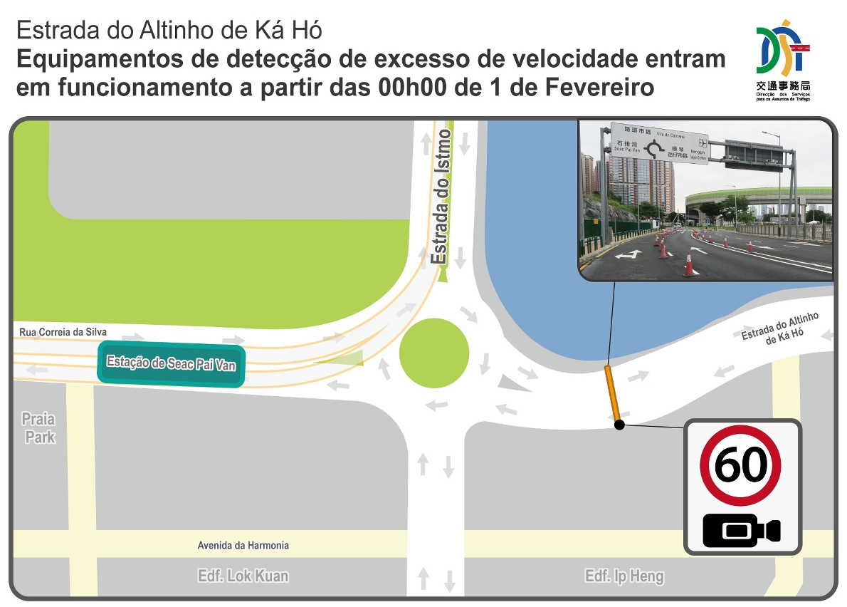 equipamentos de detecção de excesso de velocidade entram em funcionamento a partir das 00h00 de 1 de fevereiro