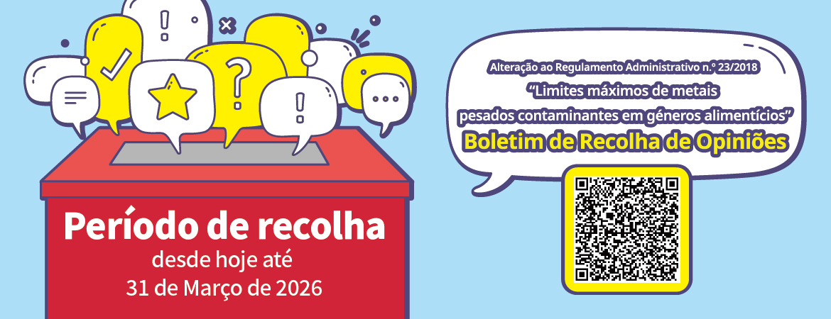 IAM leva a cabo a alteração dos “limites máximos de metais pesados contaminantes em géneros alimentícios” é bem-vinda a apresentação de opiniões do público